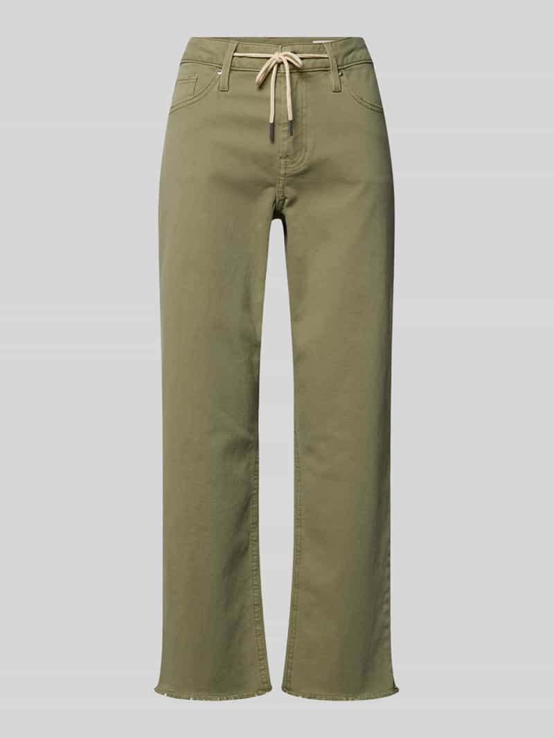 Jeansy o kroju straight fit z mieszanka bawełny model 'KAROLIN'