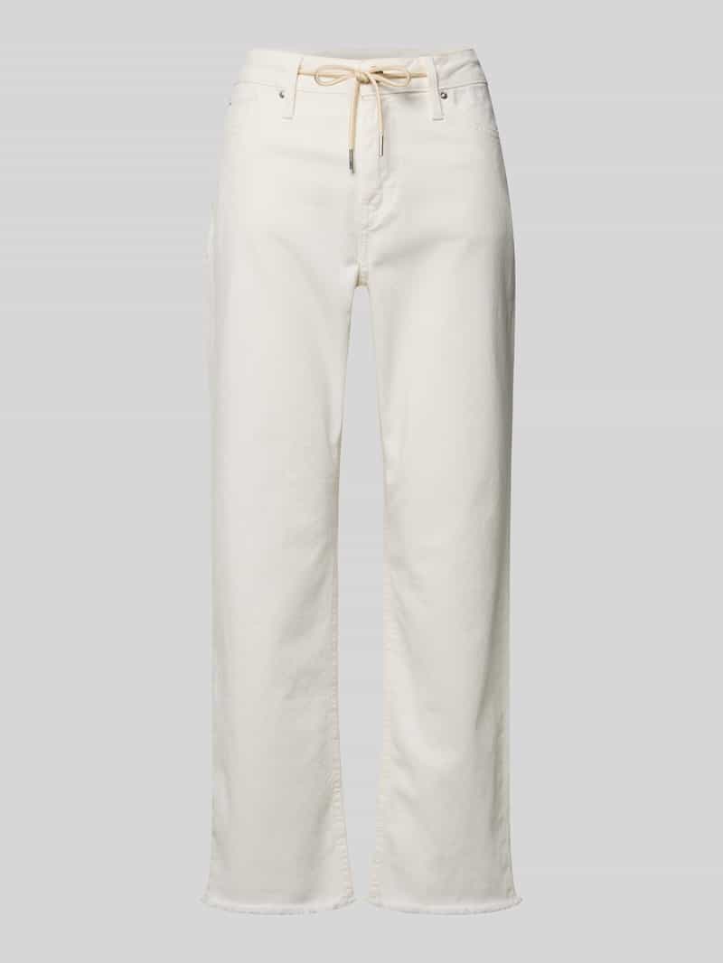 Jeansy o kroju straight fit z mieszanka bawełny model 'KAROLIN'