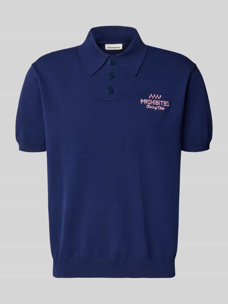 koszulka polo o kroju regular fit z wyhaftowanym logo model 'Speedtrap'