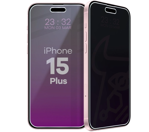 Bizon prywatyzujące Glass Mule Shadow do iPhone 15 Plus