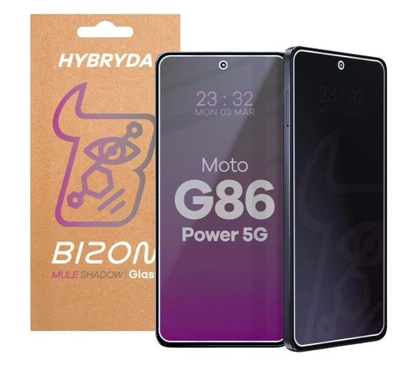 Bizon prywatyzujące Glass Mule Shadow do Motorola Moto G86 Power 5G