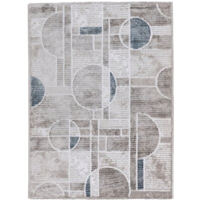 Dywan wewnętrzny MULTIDECOR Rosaline Geometria 60 x 100 cm Niebieski