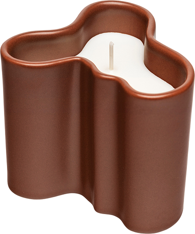 Świeca zapachowa Aalto 8 cm brązowa