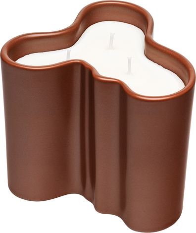 Świeca zapachowa Aalto 11 cm brązowa