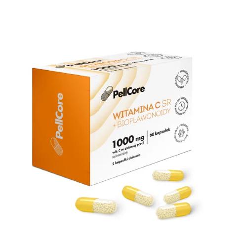 PellCore Witamina C SR + Bioflawonoidy, 60 kaps.