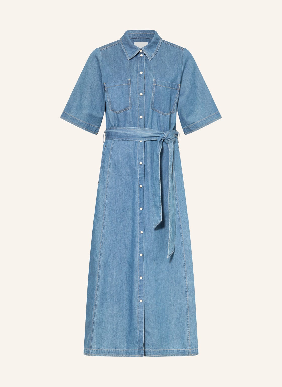 Part Two Sukienka Jeansowa Amapw blau