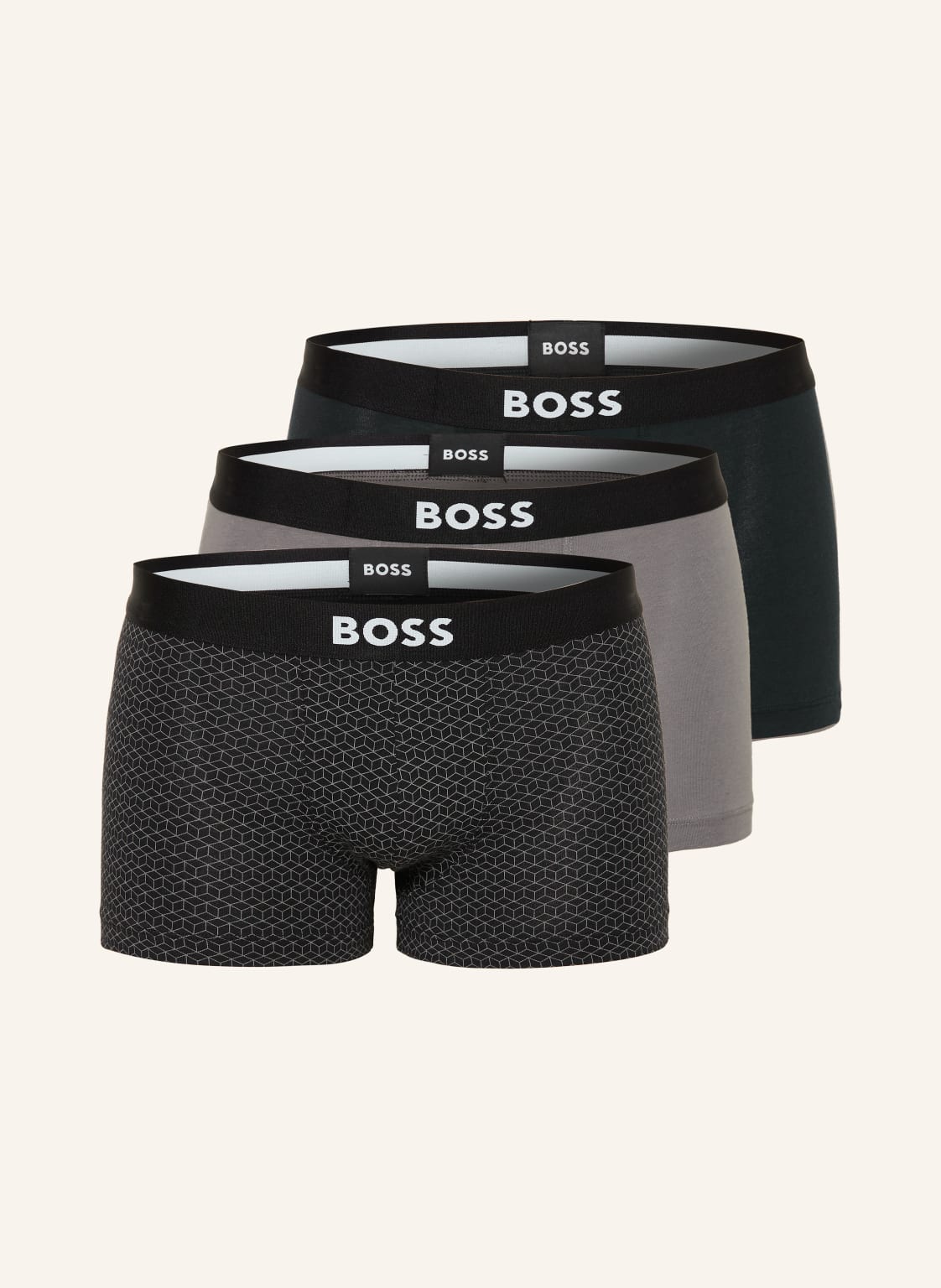 Boss Bokserki One, 3 Szt. grau