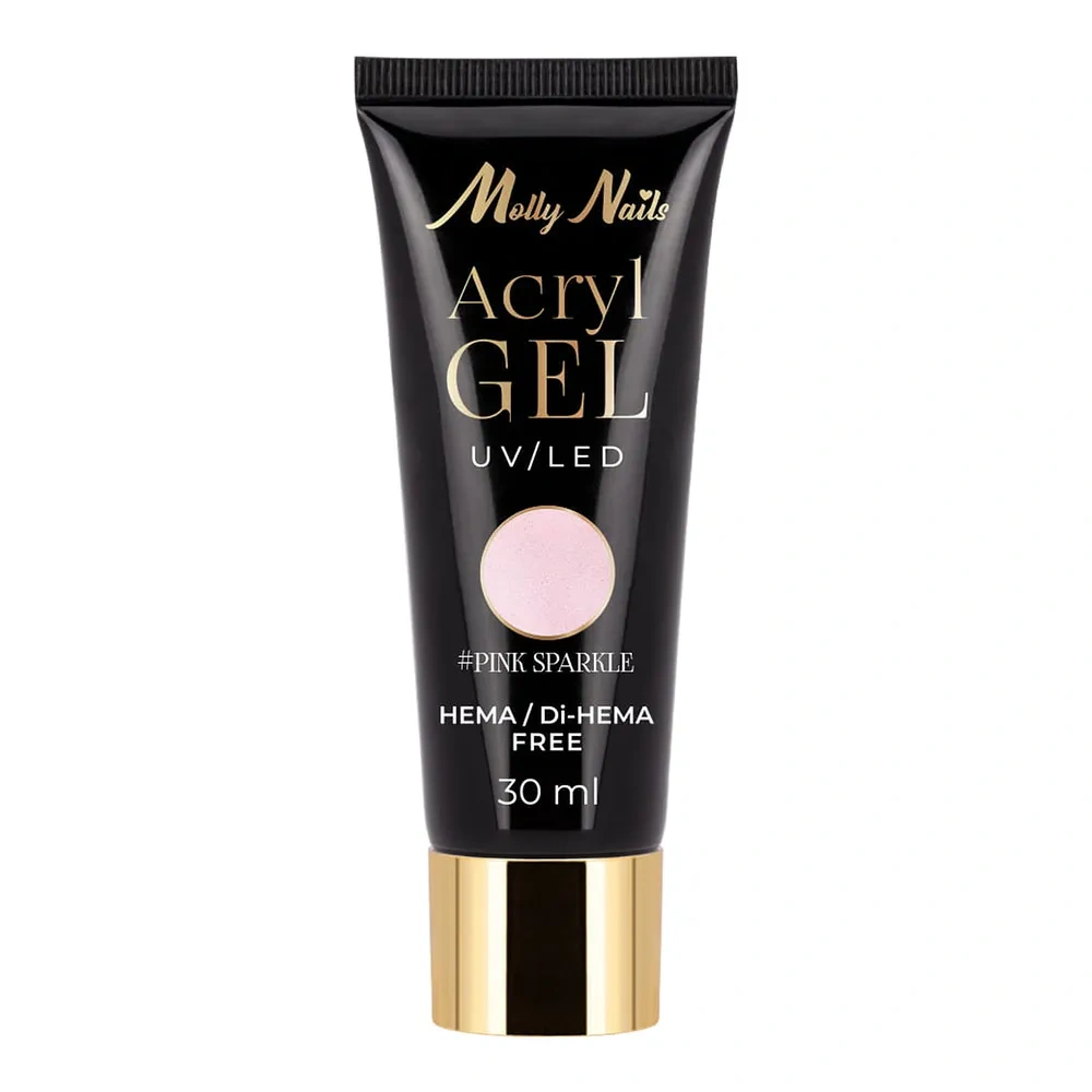 Molly Nails Acryl Gel akrylożel budujący do przedłużania paznokci Pink Sparkle 30 ml