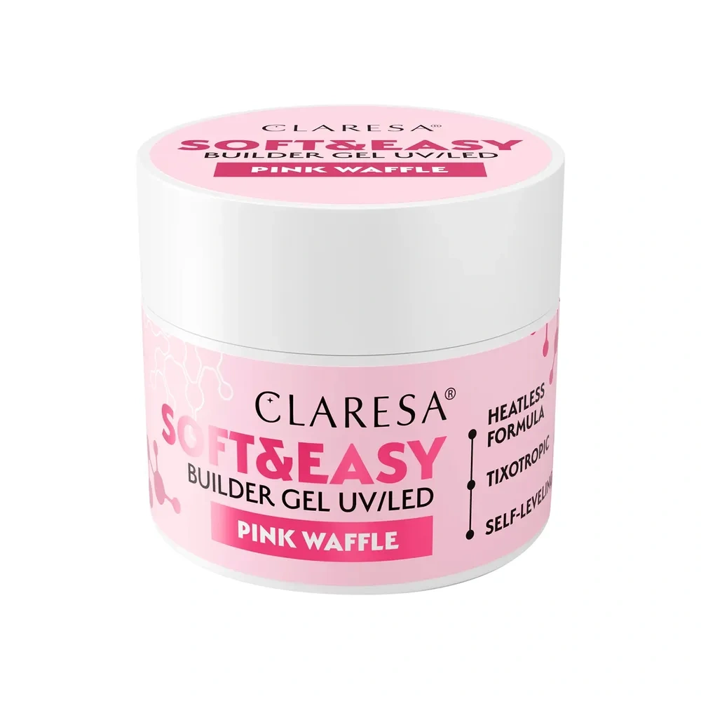 Claresa Soft & Easy żel budujący Pink Waffle 12 g