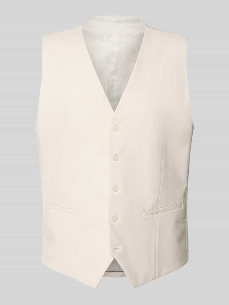 Kamizelka w kroju regular fit z dodatkiem wiskozy