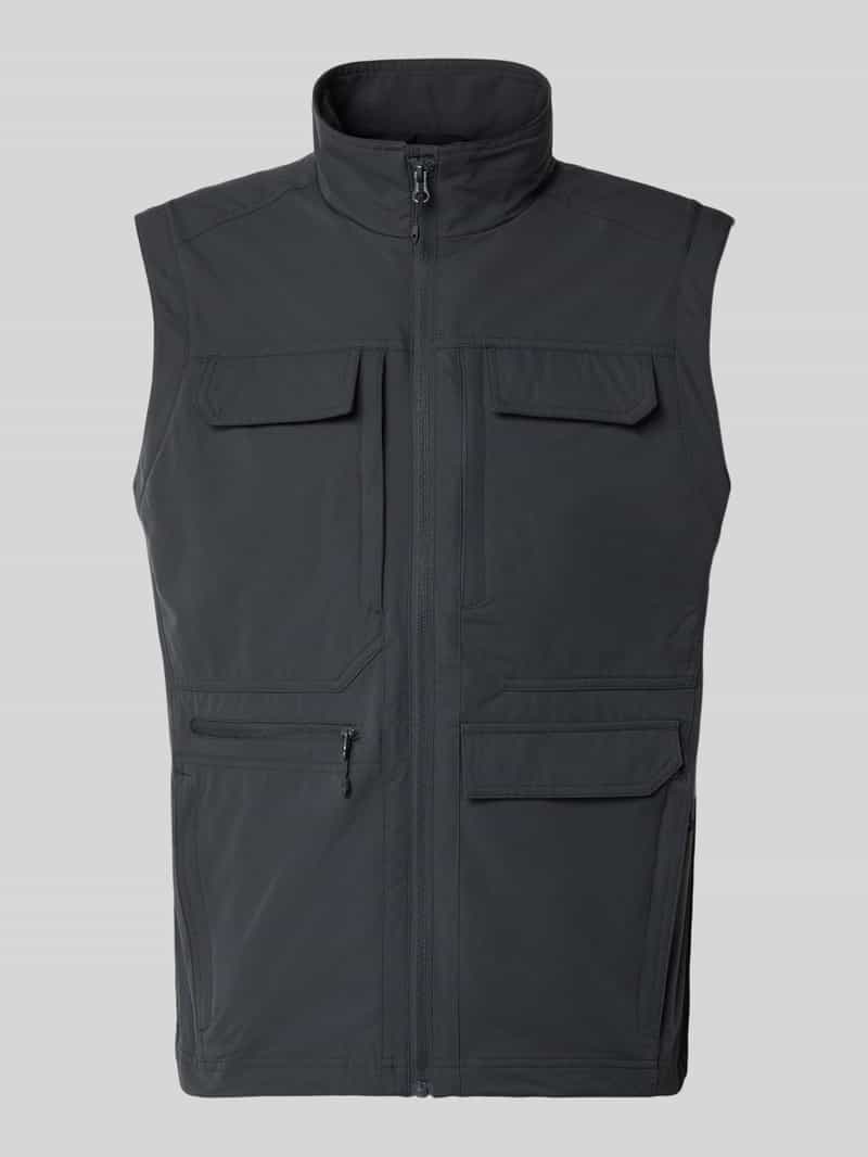 Kamizelka o kroju regular fit z naszywanymi kieszeniami model 'Bergheim'