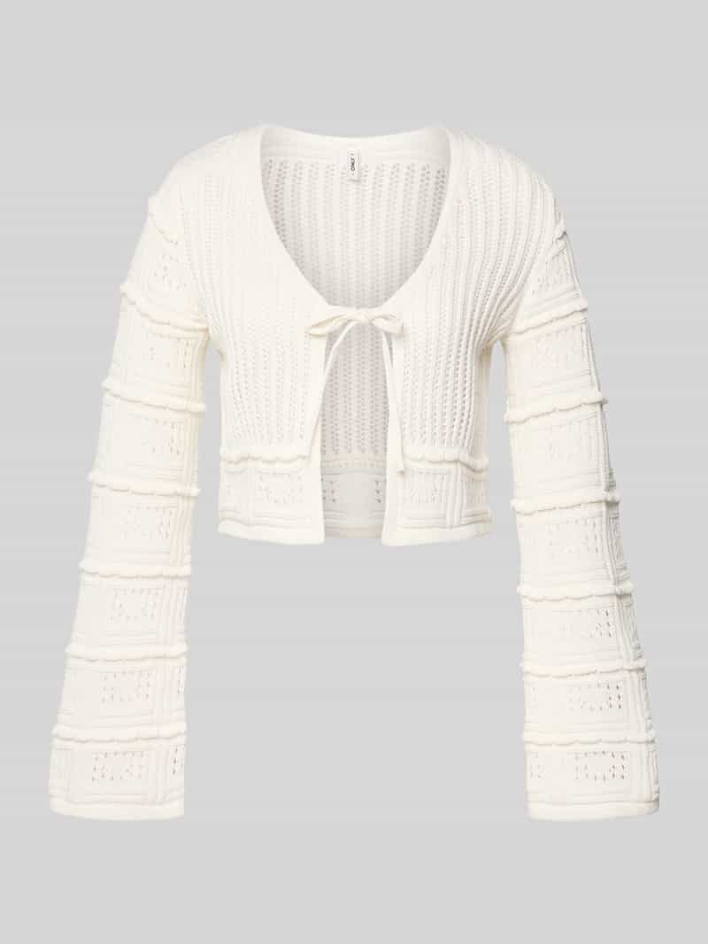 Kardigan rozpinany o kroju regular fit z mieszanki bawełny model 'NATALIE'