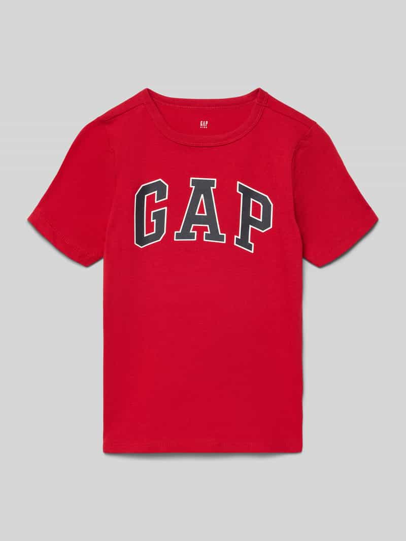 Koszulka z nadrukiem logo, krój regular fit