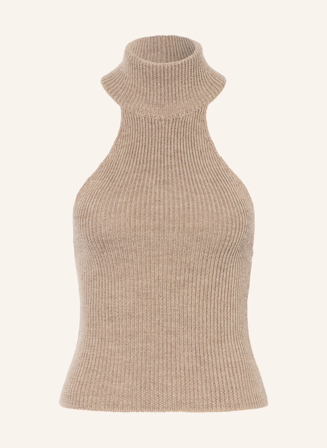 By Aylin Koenig Dzianinowy Top Mae Z Wełny Merynosowej beige