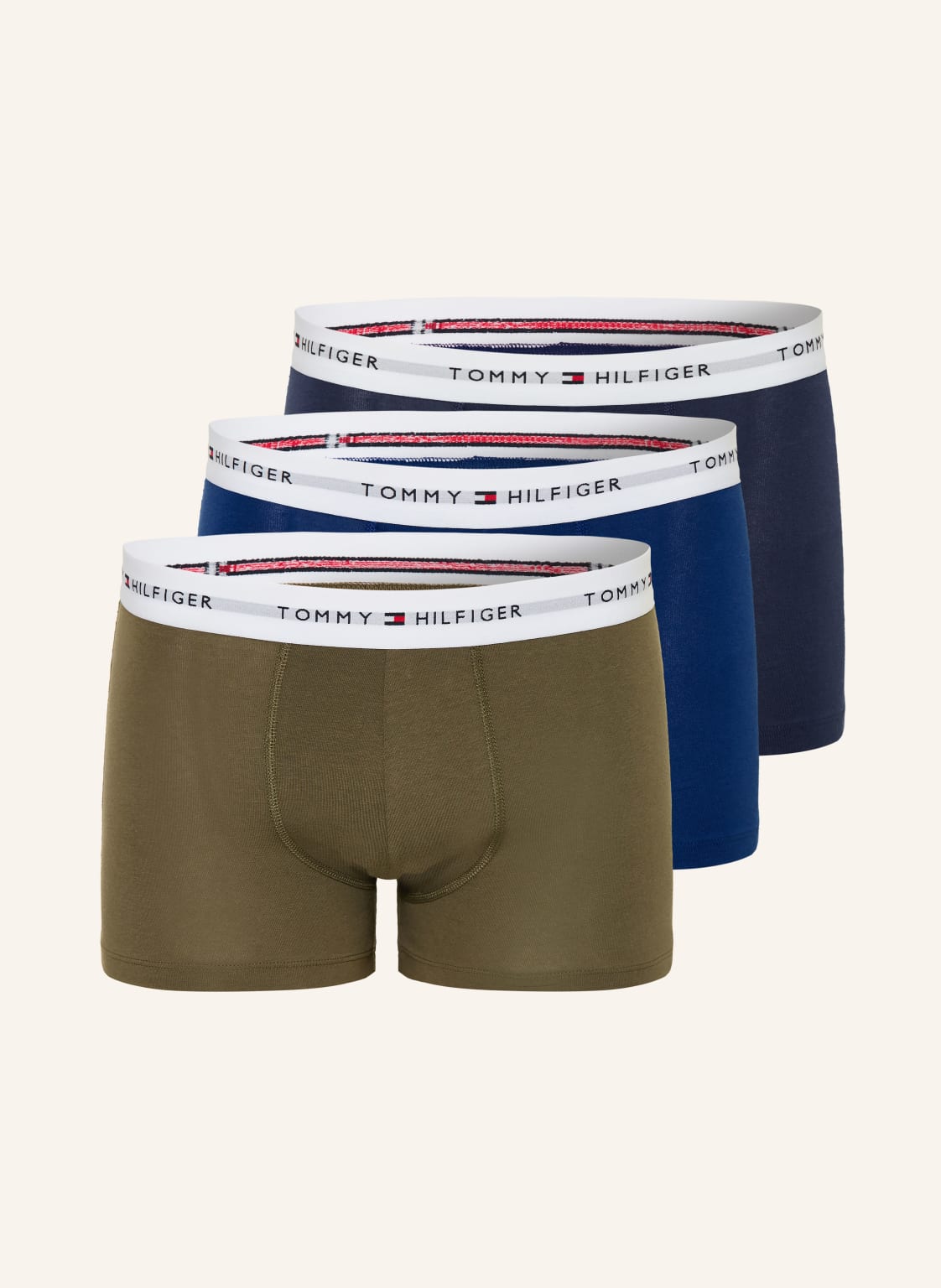 Tommy Hilfiger 3-Pak Bokserek gruen