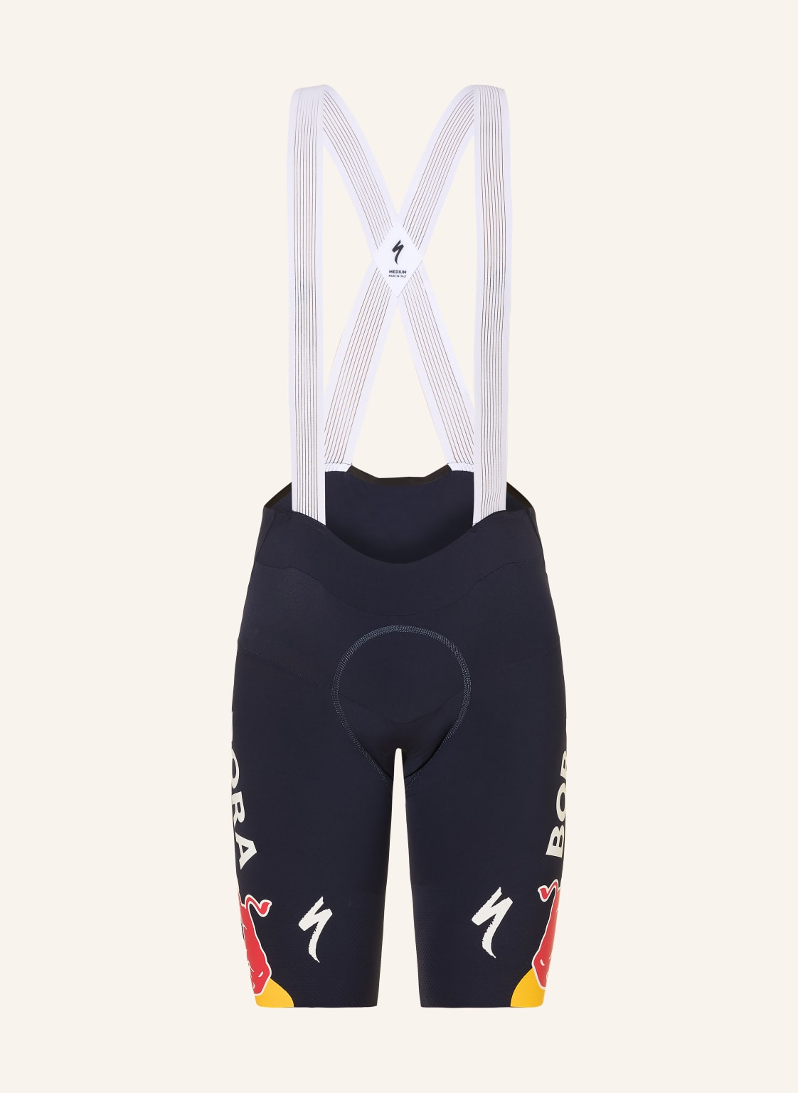 Specialized Spodenki Rowerowe Red Bull-Bora-Hansgrohe Z Ramiączkami I Wyściełaną Wkładką blau