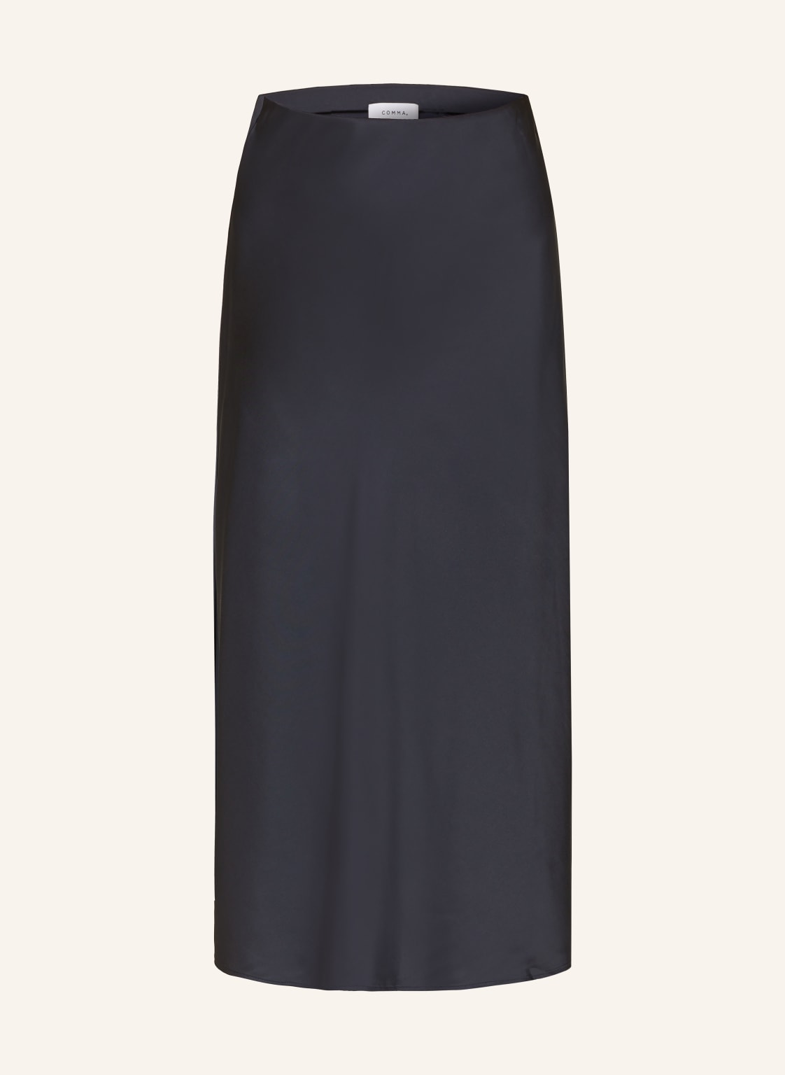 Comma Satynowa Spódnica blau