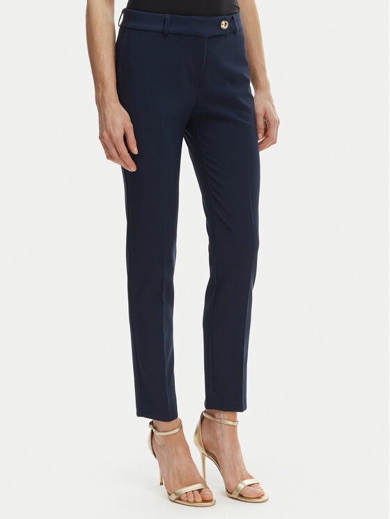 Rinascimento Spodnie materiałowe CFC0128638003 Granatowy Slim Fit