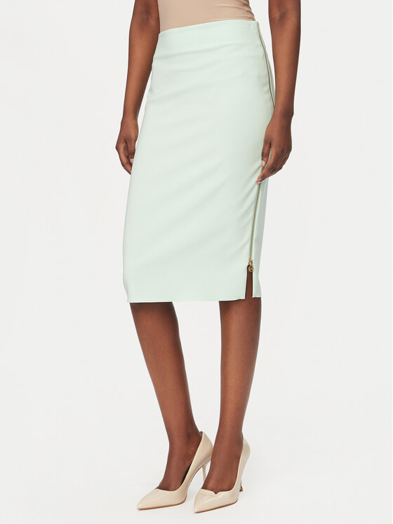 Rinascimento Spódnica ołówkowa CFC0127985003 Zielony Slim Fit