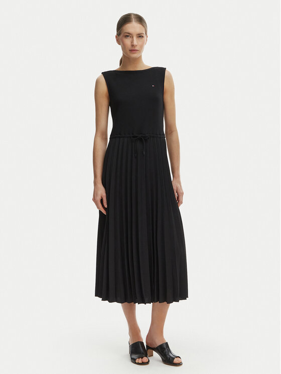 Tommy Hilfiger Sukienka codzienna WW0WW49312 Czarny Regular Fit