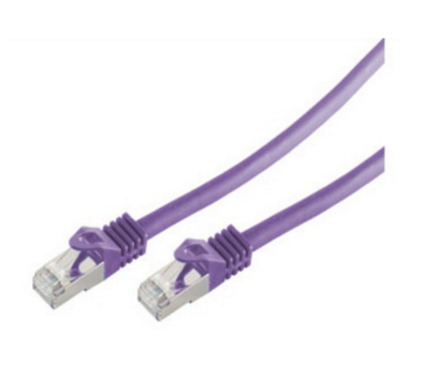 shiverpeaks BS75511-V kabel sieciowy Fioletowy 1 m Cat7 S/FTP (S-STP)
