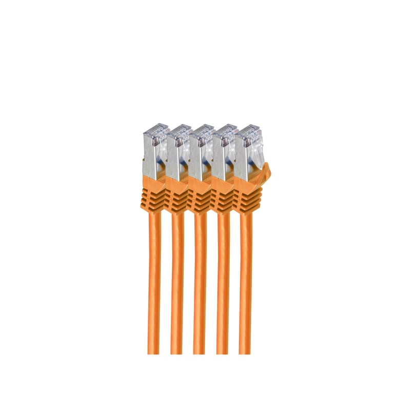 shiverpeaks BS75515-O-SET5 kabel sieciowy Pomarańczowy 5 m Cat7 S/FTP (S-STP)