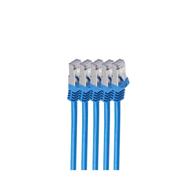 shiverpeaks BS75511-B-SET5 kabel sieciowy Niebieski 1 m Cat7 S/FTP (S-STP)