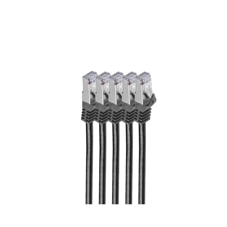 shiverpeaks BS75515-S-SET5 kabel sieciowy Czarny 5 m Cat7 S/FTP (S-STP)