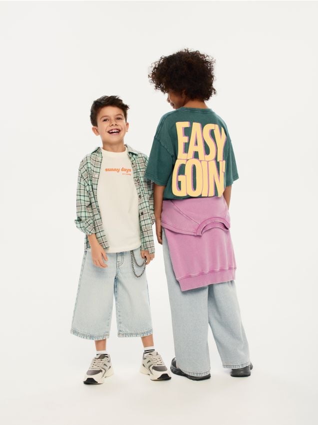 Reserved - Jeansowe szorty - niebieski