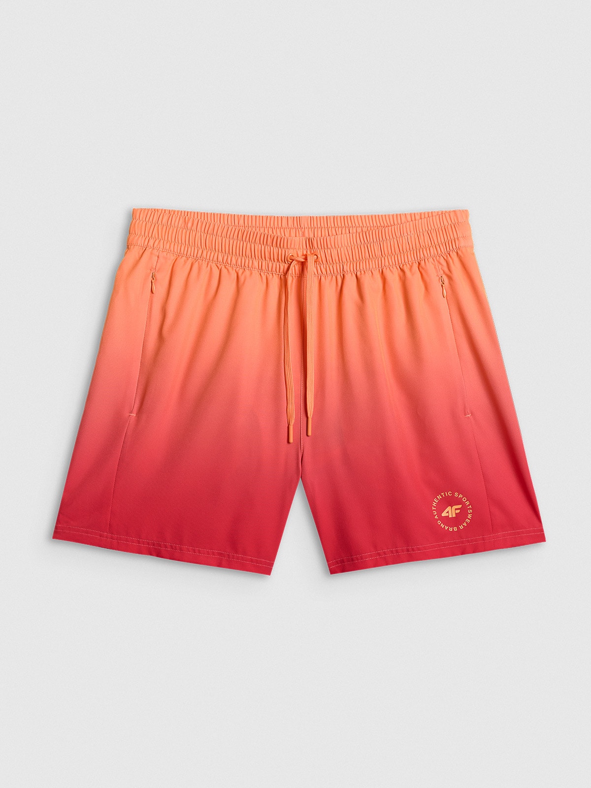 4F Spodenki plażowe boardshorty męskie - pomarańczowe XXL