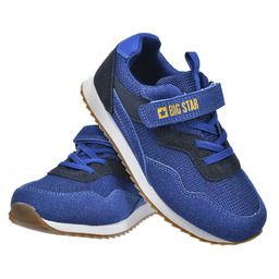 Buty sportowe dziecięce sneakersy na rzep lekkie skóra ekologiczna BIG STAR