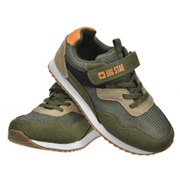 Buty sportowe dziecięce sneakersy na rzep lekkie skóra ekologiczna BIG STAR