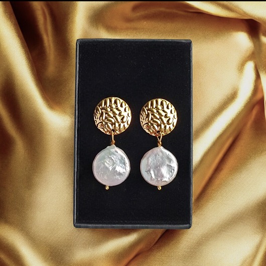 Okrągłe perły : kolczyki : wyjątkowy prezent PREMIUM