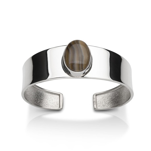 Damska bransoleta z krzemieniem pasiastym