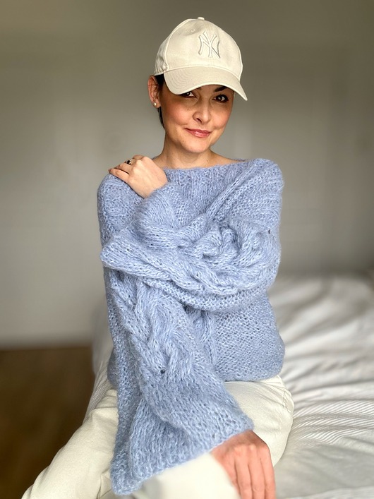 Sweter Ann niebieski