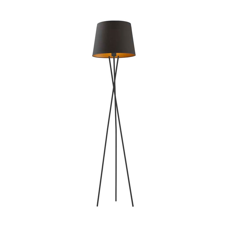 Lampa stojąca podłogowa trójnóg z abażurem stożek MORIS