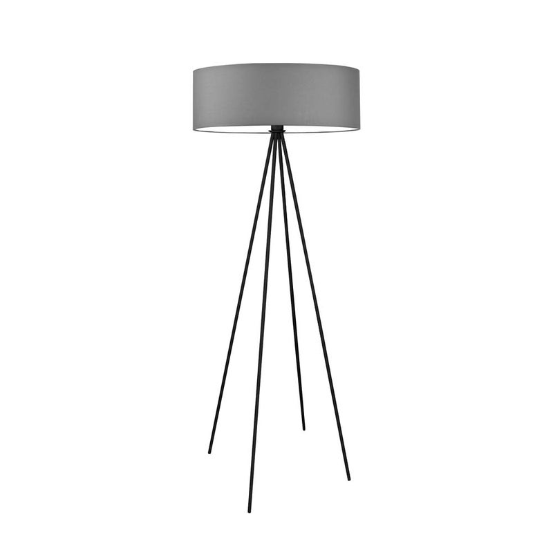 Lampa stojąca podłogowa trójnóg z abażurem walec SOLARIS