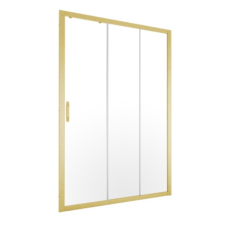 Drzwi prysznicowe Durasan regulowane FLEXI 105-140 cm wys. 200 cm złoty szczotkowany, szkło transparentne 8 mm 1 szt.