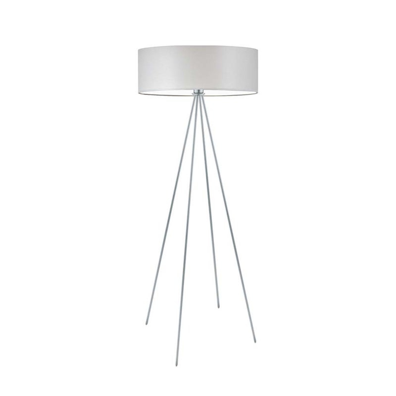 Lampa stojąca podłogowa trójnóg z abażurem walec SOLARIS