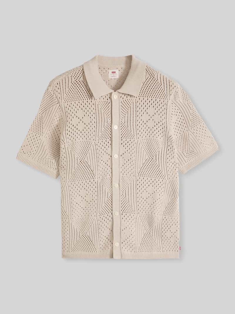 Koszula z krótkim rękawem o kroju regular fit z bawełnianej dzianiny