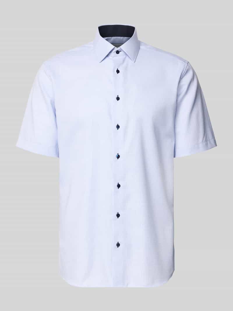 Koszula biznesowa o kroju regular fit z bawełny z kołnierzykiem typu kent