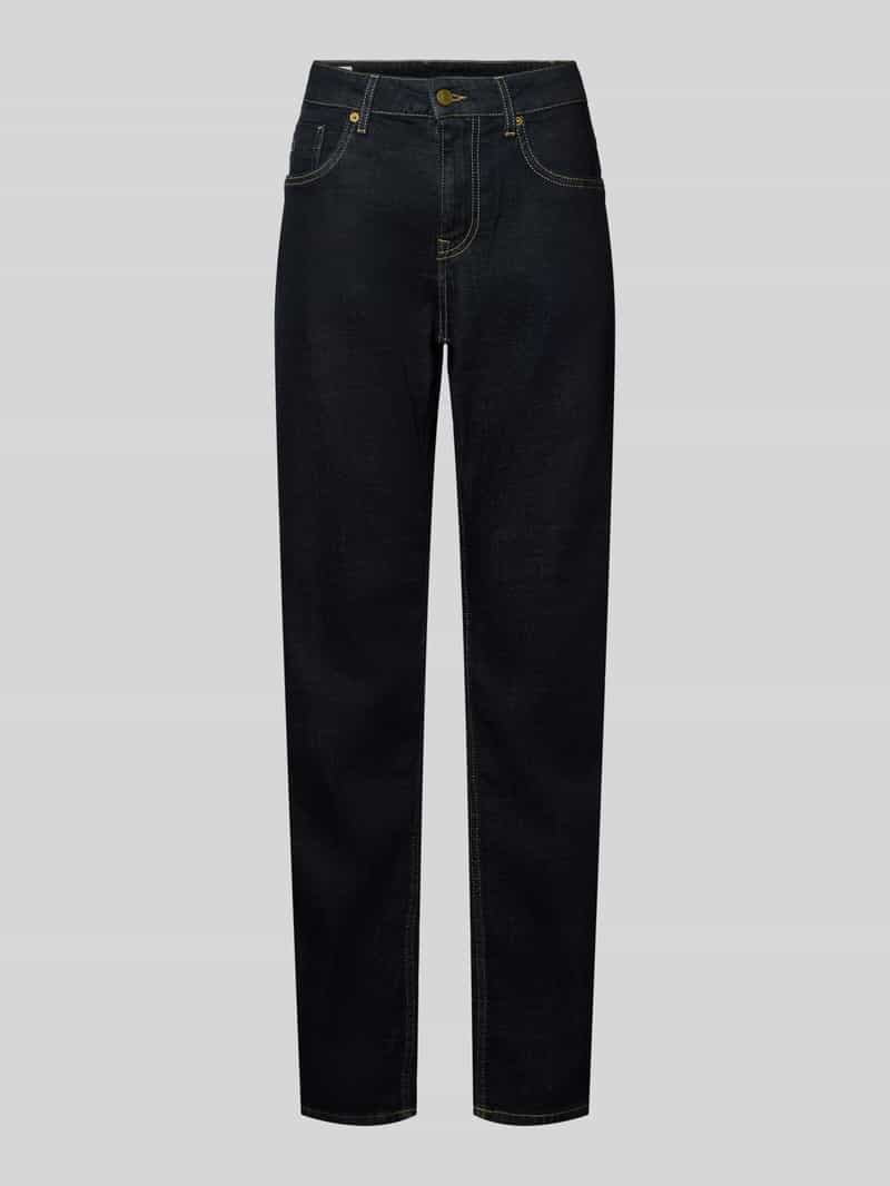 Jeansy o kroju regular fit z prostą nogawką z mieszanka bawełny model 'Cash'