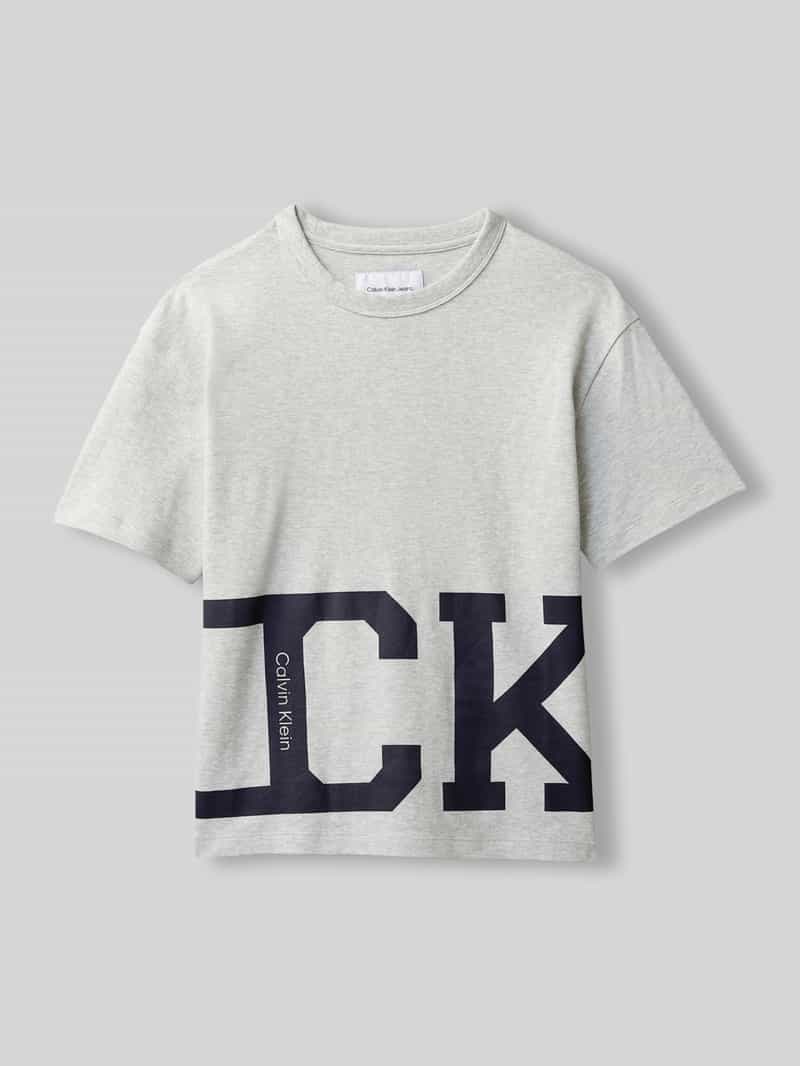 t-shirt o kroju regular fit z czystej bawełny