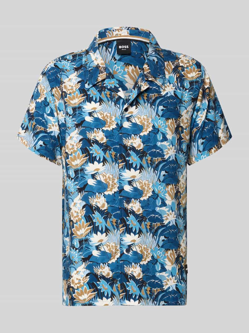 Koszula casualowa o kroju regular fit z czystej wiskozy model 'BEACH'