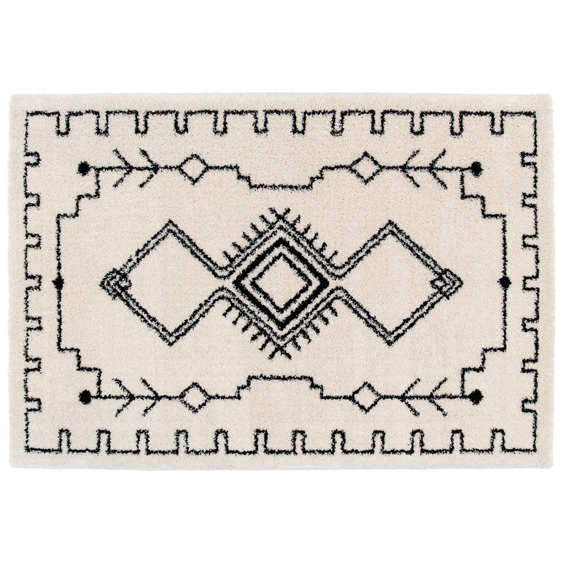 Dywan boho Yucca Balta 60 x 120 cm kremowo-czarny Inspire