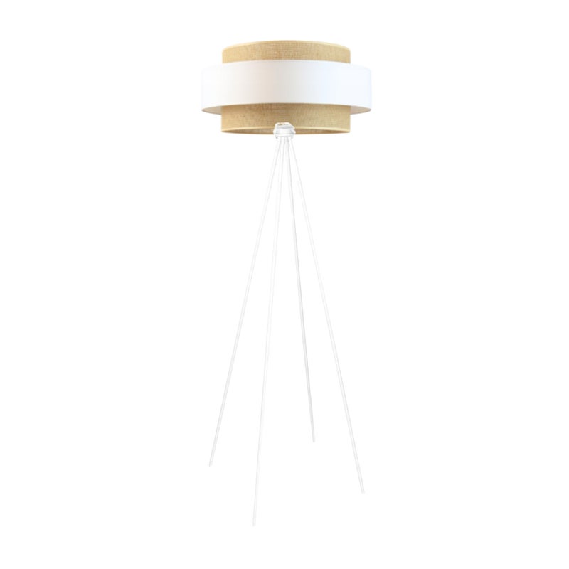 Lampa stojąca podłogowa trójnóg z abażurem walec SOLARIS