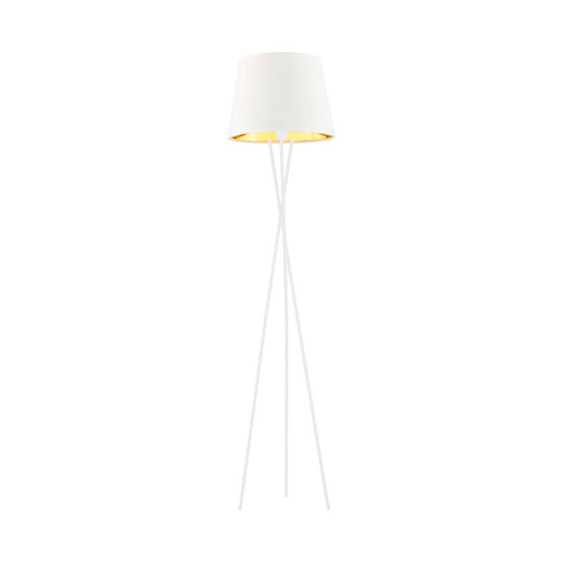 Lampa stojąca podłogowa trójnóg z abażurem stożek MORIS