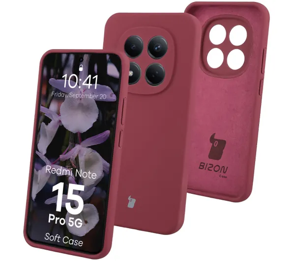 Bizon Soft do Xiaomi Redmi Note 15 Pro 5G Śliwkowy