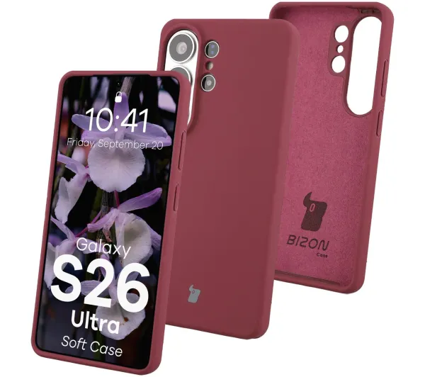 Bizon Soft do Galaxy S26 Ultra Śliwkowy