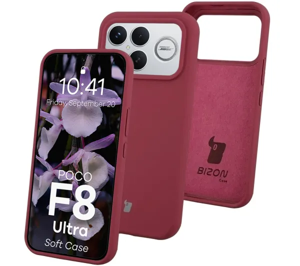 Bizon Soft do Xiaomi POCO F8 Ultra Śliwkowy